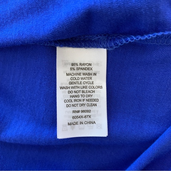 Jasmine & Juliana Blue Cold Shoulder Tunic Top - Picture 9 of 12